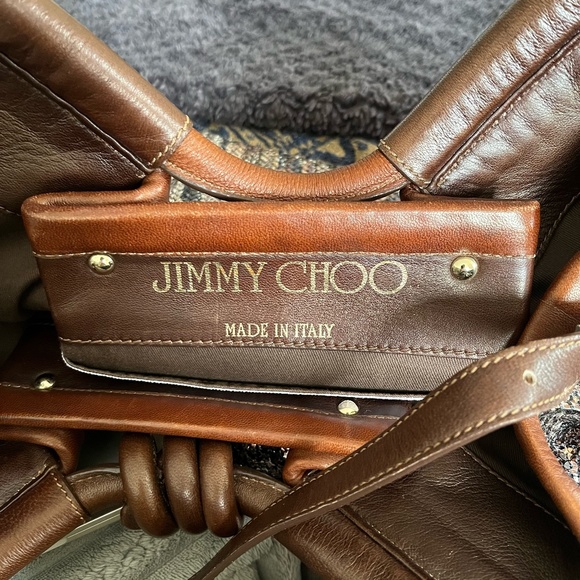 Jimmy Choo Leather & Sequins Embellished Bag - Picture 5 of 7